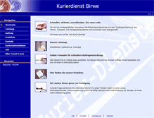 Tablet Screenshot of kurier-zentrale.de